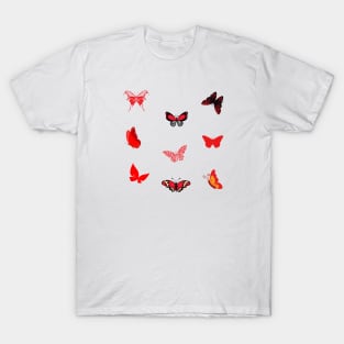 Red butterfly T-Shirt